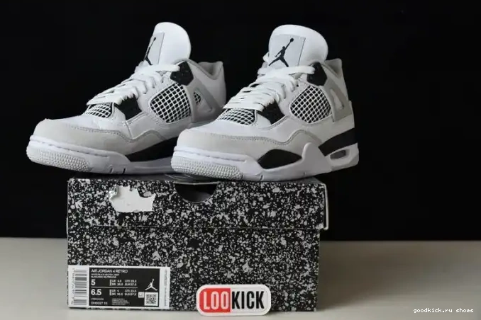 Rep DH6927-111 Military Jordan 4 Black Retro 0430